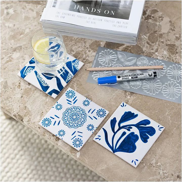 Mini kreativni set za slikanje porcelana - podmetači