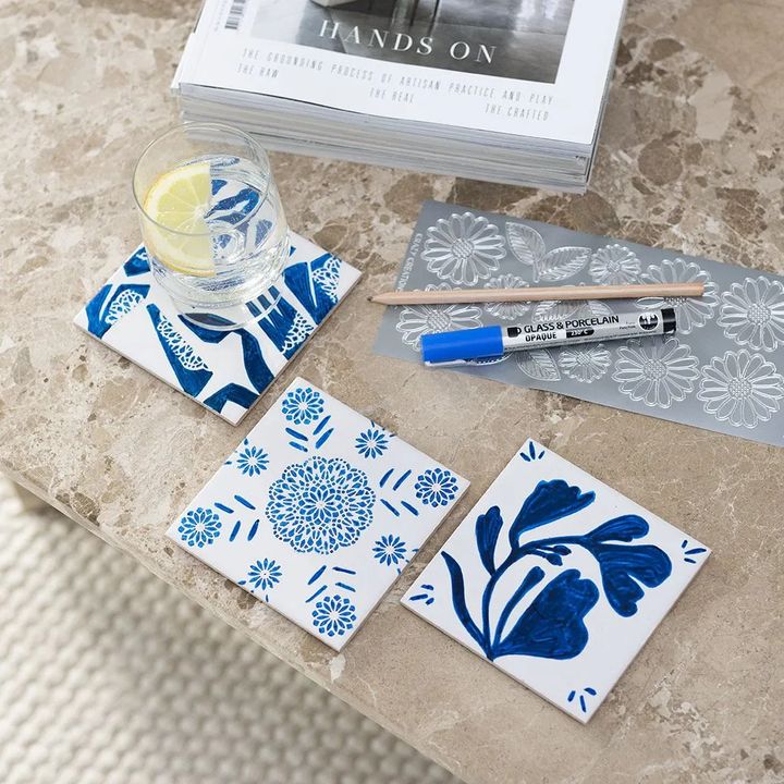 Mini kreativni set za slikanje porcelana - podmetači