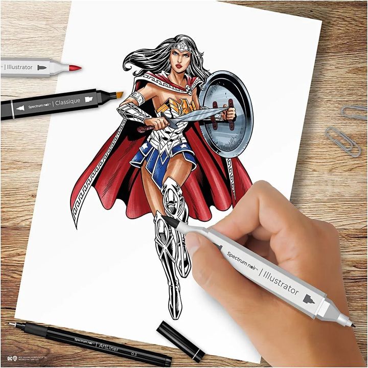 Ilustracija art kit WONDER WOMAN