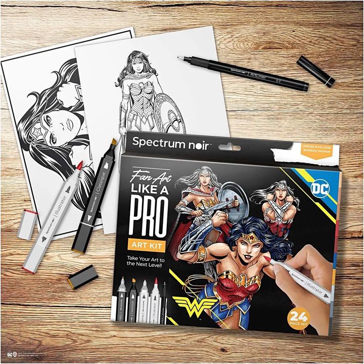 Ilustracija art kit WONDER WOMAN