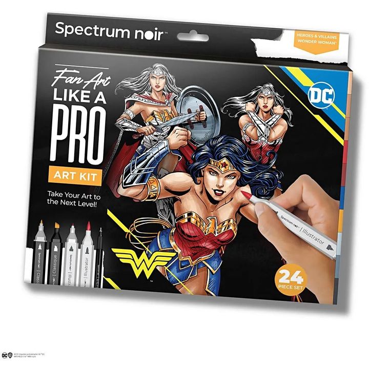 Ilustracija art kit WONDER WOMAN