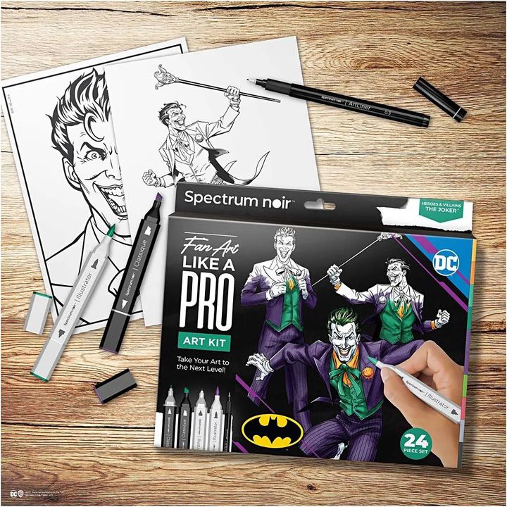 Ilustracija umetnički komplet HEROES AND VILLAINS : THE JOKER