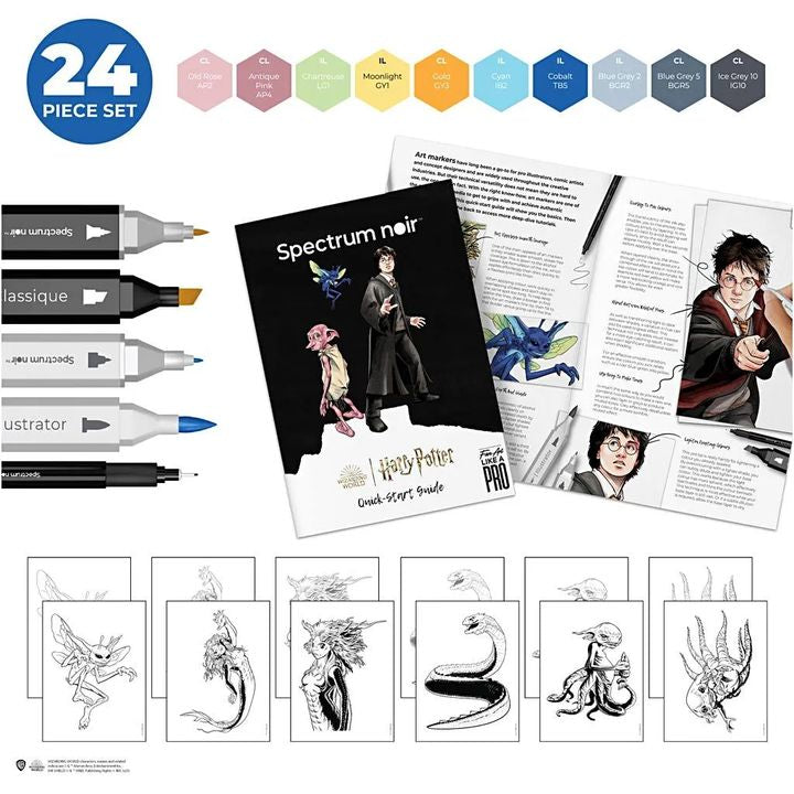 Ilustracija art kit HARRY POTTER: MAGICAL CREATURES
