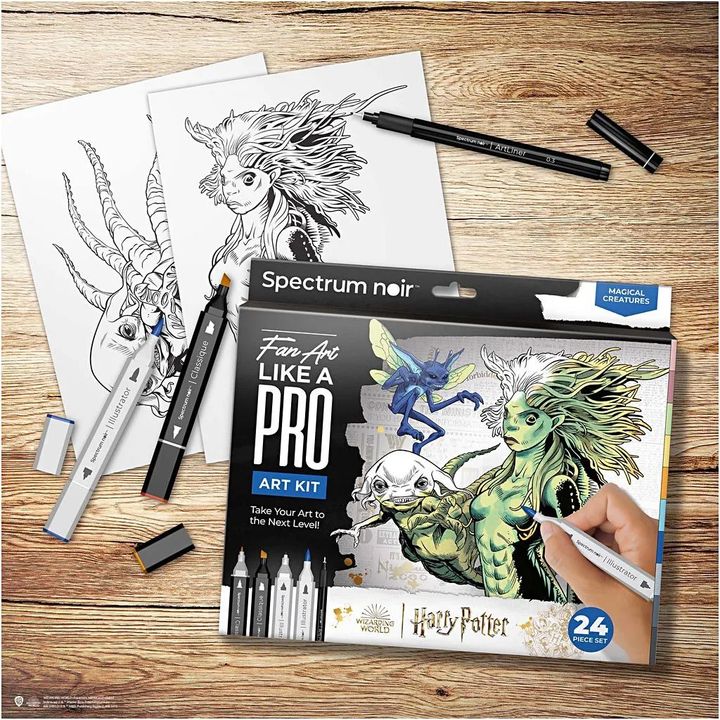 Ilustracija art kit HARRY POTTER: MAGICAL CREATURES
