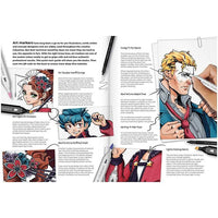 Ilustracija art kit MANGA A COMIC HEROES