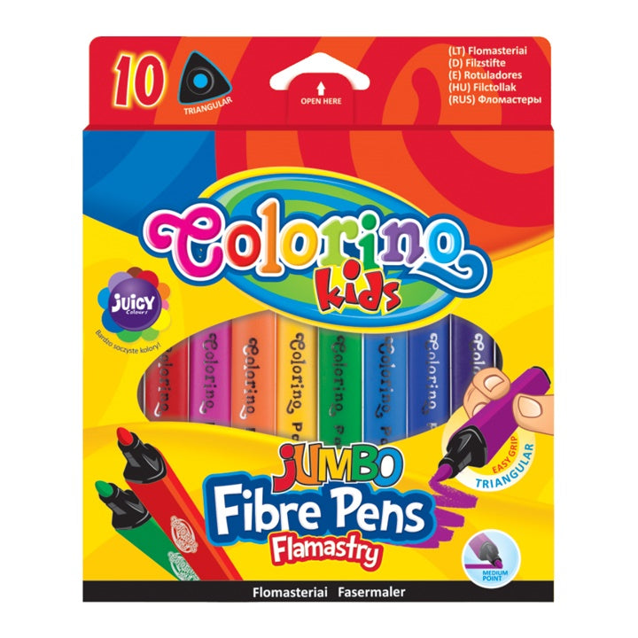 Trouglasti JUMBO markeri Colorino 10 kom