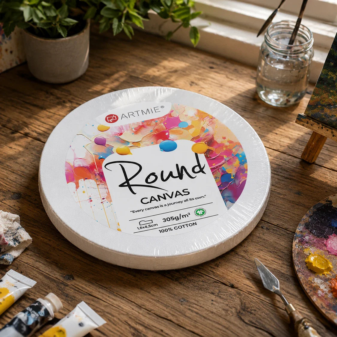 ARTMIE okruglo slikarsko platno na ramu