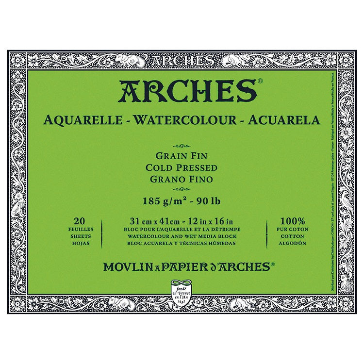 Blok ARCHES® Aquarelle Watercolour Cold Pressed