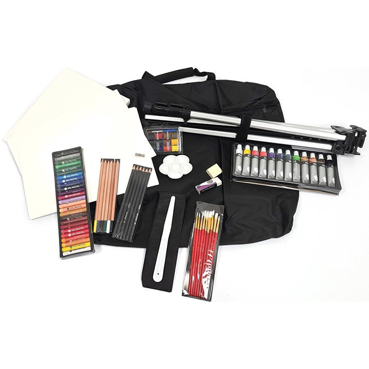 Veliki umetnički set Daler-Rowney sa stalkom - 115 delni