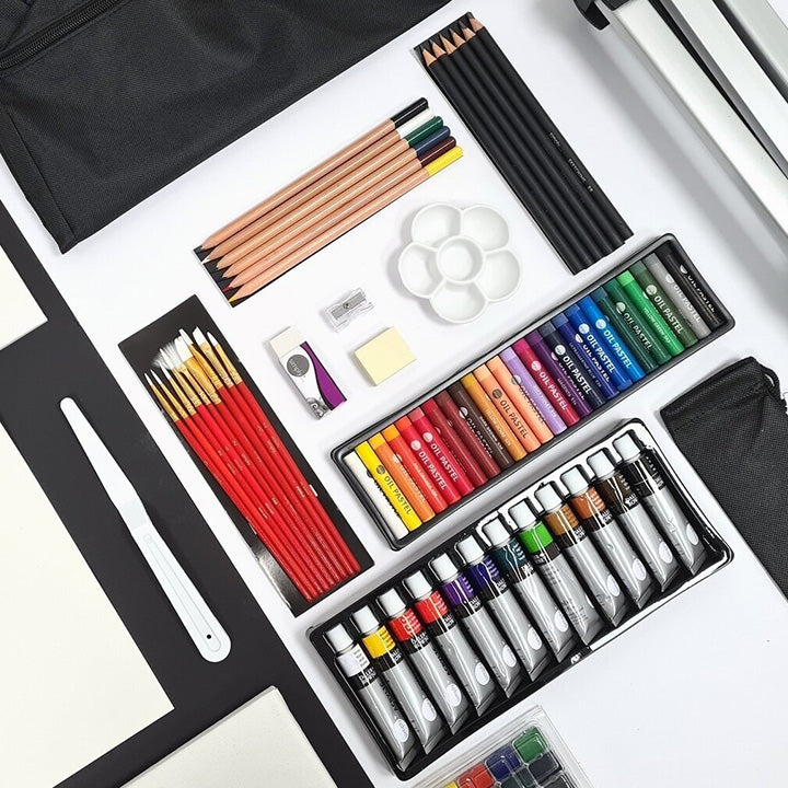 Veliki umetnički set Daler-Rowney sa stalkom - 115 delni