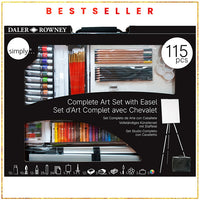Veliki umetnički set Daler-Rowney sa stalkom - 115 delni