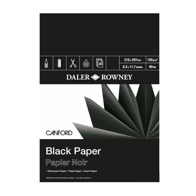 Blok crnog papira Daler - Rowney Canford