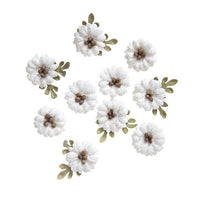 Papirni cvetovi Shabby Chic - set 10 kom