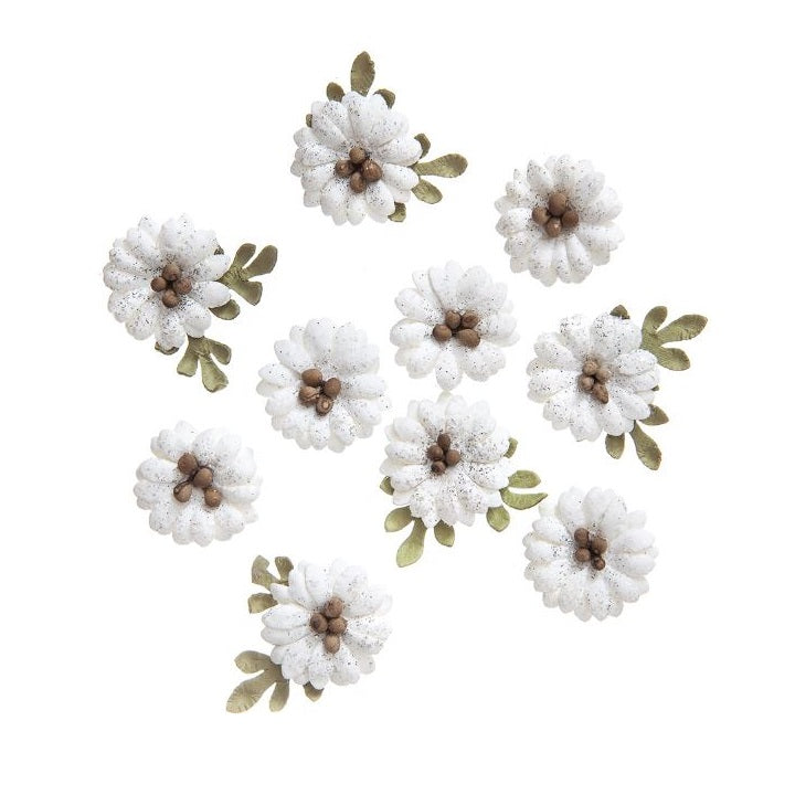 Papirni cvetovi Shabby Chic - set 10 kom