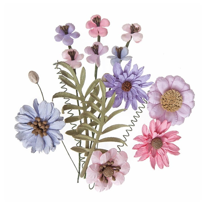 Papirno cveće Pink & Lavender - set 12 kom