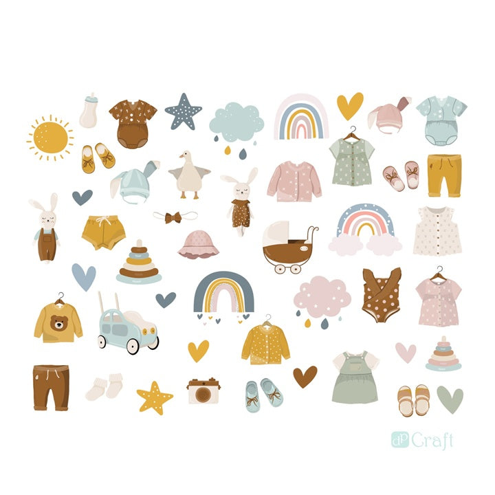 Papirne figurice za bebe - set od 50 komada