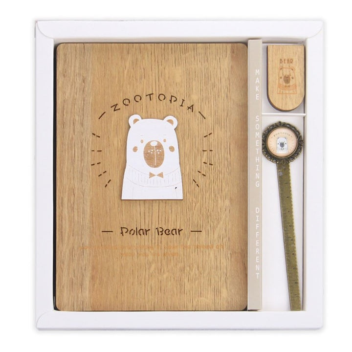Drvena sveska Polar Bear 130 x 185 mm - 128 listova
