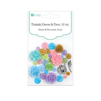 Dekorativni dodaci Charm & Deco So Pastel - pakovanje 32 kom