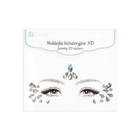 3D nalepnice sa dragim kamenjem za lice – Magična vila