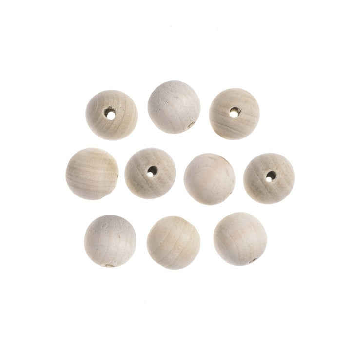 Drvene perle 2,5 cm – pakovanje od 10 | Razne boje