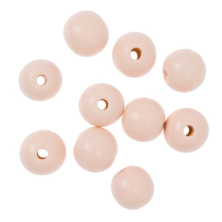 Drvene perle 2,5 cm – pakovanje od 10 | Razne boje