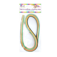 Trake za kviling papir 6 mm, 108 kom, pastelne nijanse