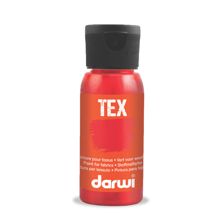 DARVI TEKS boja za tkaninu 50 ml – 490 crveno crvena