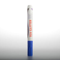 Markeri za tekstil DARWI TEX glitter 6ml – plava