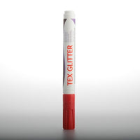 Markeri za tekstil DARWI TEX glitter 6ml – karmin crvena