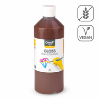 Sjajna polivinilna boja Creall Gloss 500 ml – tamnosmeđa