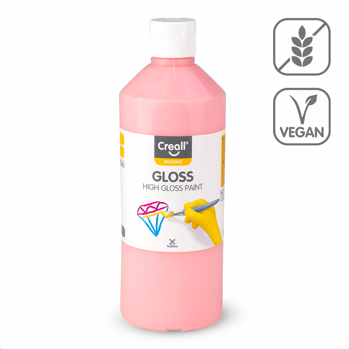 Sjajna polivinilna boja Creall Gloss 500 ml – roze