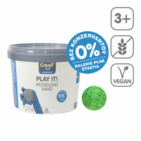 Pesak za modelovanje Creall Play it! 750 g u posudi – zelena