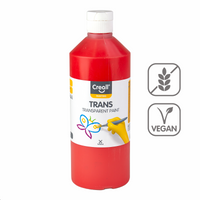 Transparentna boja Creall 500 ml – crvena