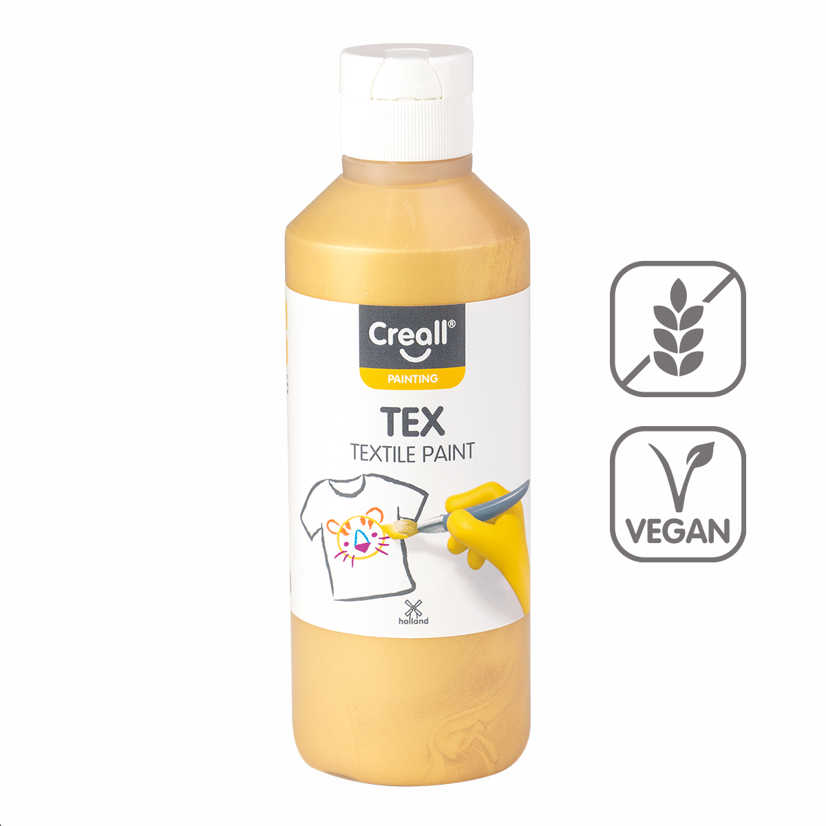 Boja za tekstil Creall Tex 250 ml – zlatna