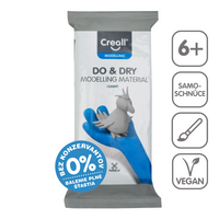 Samoočvršćavajuća masa za modelovanje Creall Do&Dry hipoalergena 500 g – sivi cement