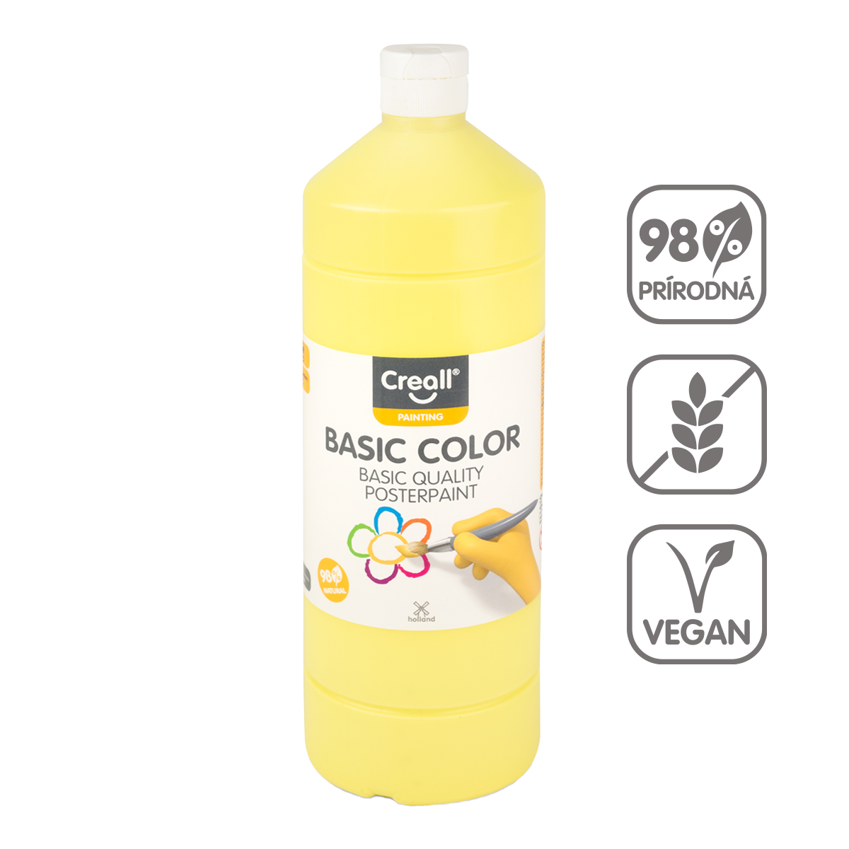 Tempera boja Creall 500 ml – svetložuta