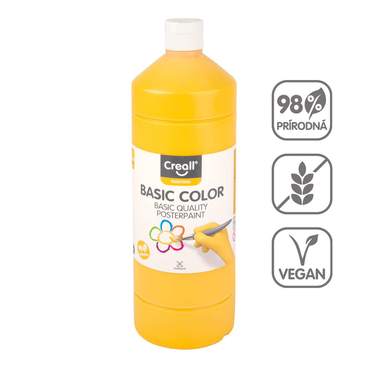 Tempera boja Creall 500 ml – tamnožuta