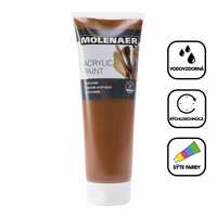 Akrilna boja Molenaer 250 ml – smeđa