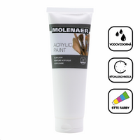 Akrilna boja Molenaer 250 ml – bela