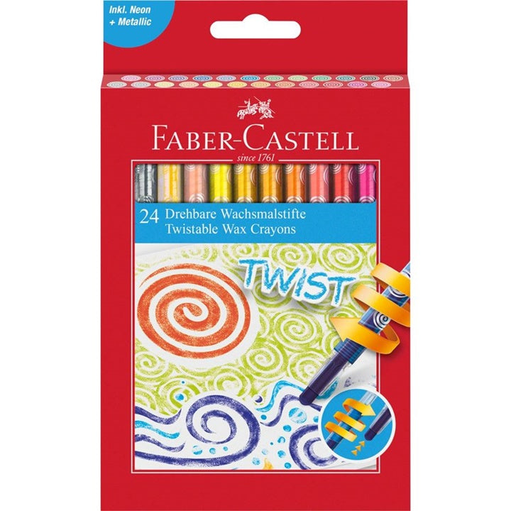 Faber Castell Twist voštane bojice na povlačenje