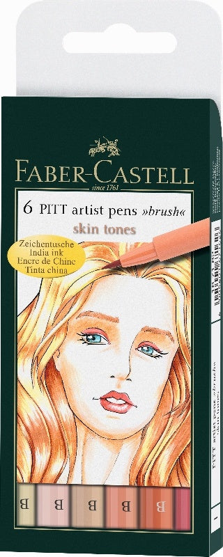 PITT Artistic Pens Set of 6 Skin