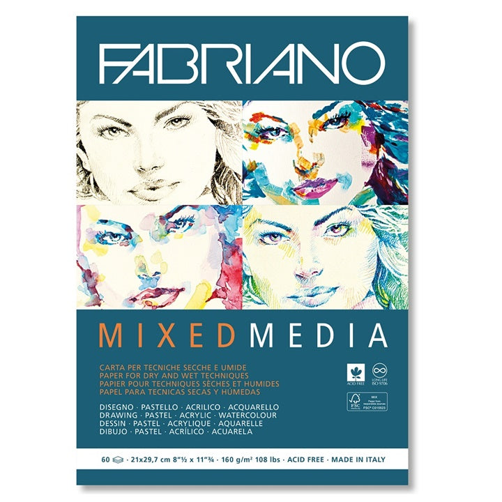 Papirni blok F ABRIANO Mixed Media