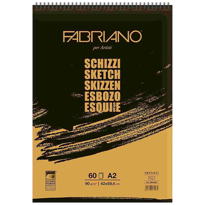 Podloga za skice FABRIANO SKETCH u spiralnom povezu