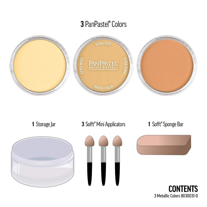 PanPastel Metallic Pastel Set - Zlatni