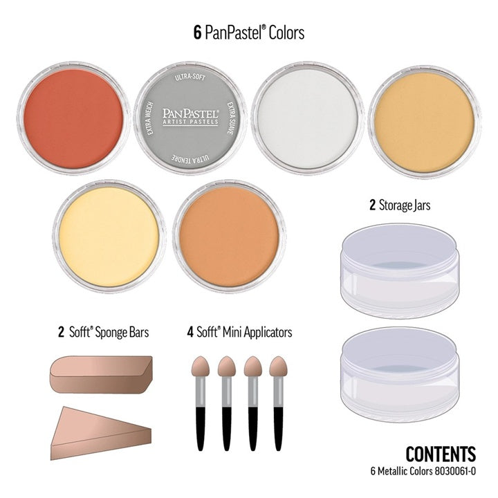 PanPastel Metallic Pastel Set - Zlatni (6 komada)