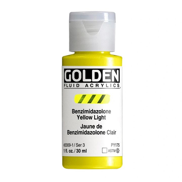 GOLDEN tečna akrilna boja 118 ml – 2009 benzimidazolon svetlo žuti