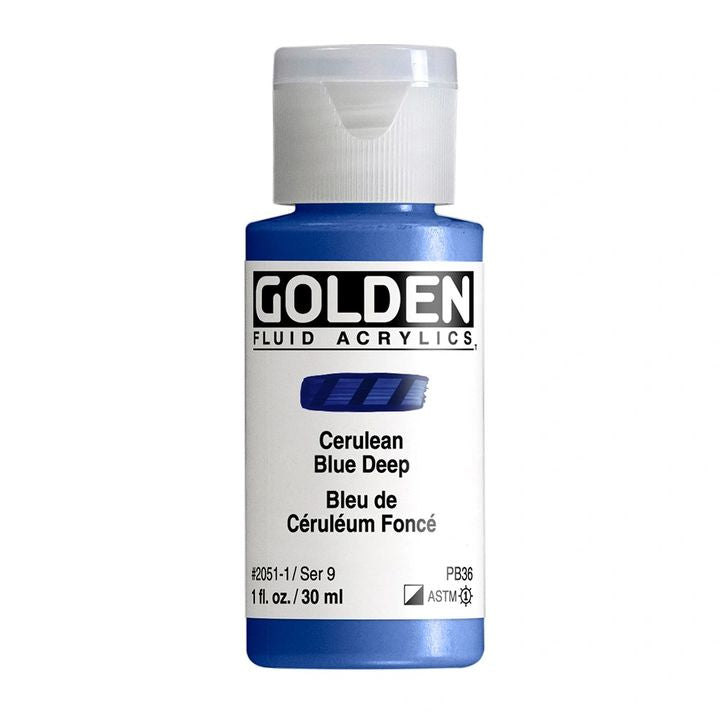 GOLDEN tečna akrilna boja 118 ml – 2051 cerulean tamno plava