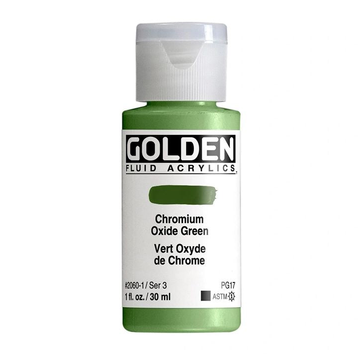 GOLDEN tečna akrilna boja 118 ml – 2060 hrom oksid zelena
