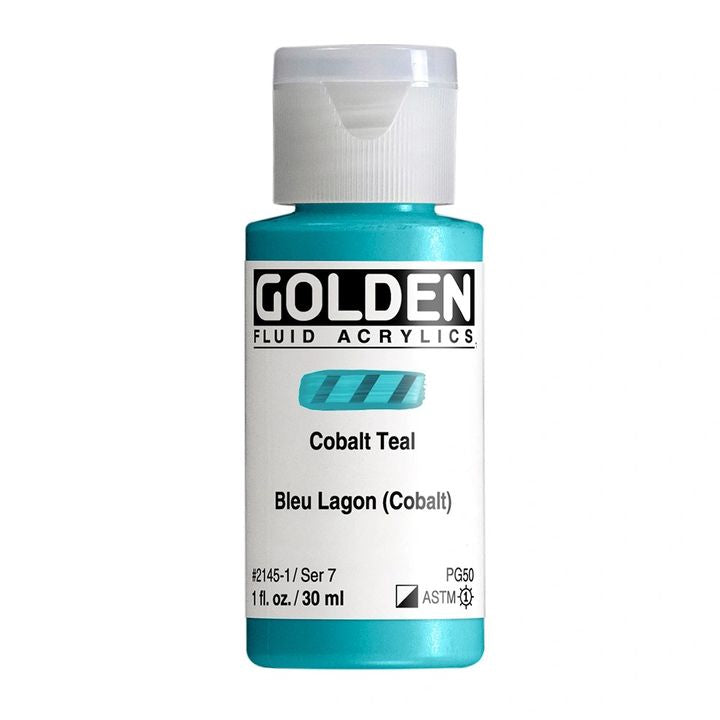 GOLDEN tečna akrilna boja 118 ml – 2145 kobalt teal