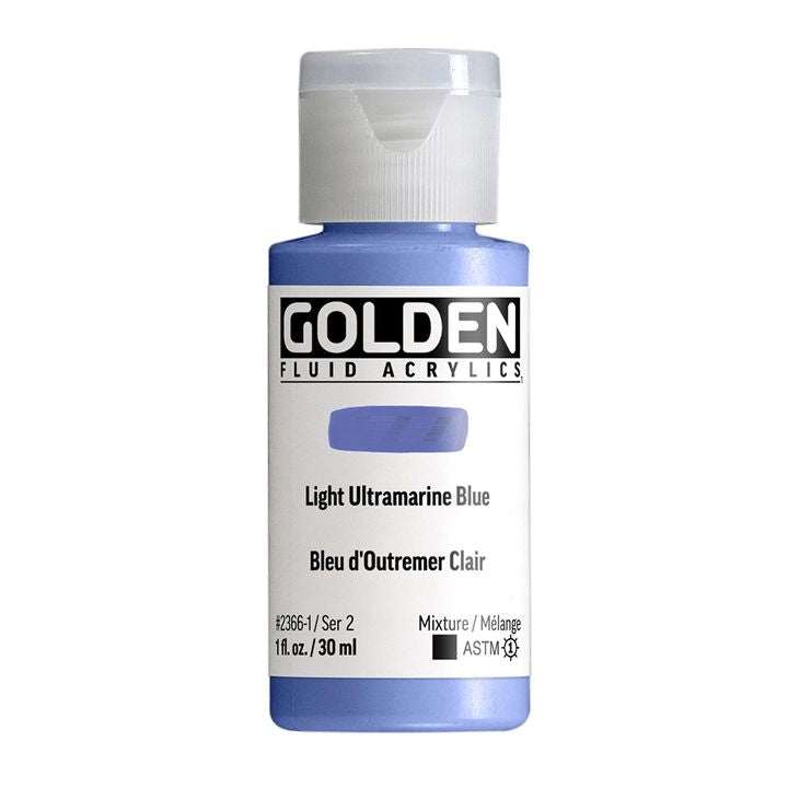 GOLDEN tečna akrilna boja 118 ml – 2366 svetlo ultramarin plava